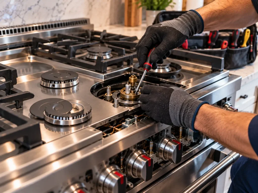 Range and cooktop repair by Pasadena appliance technician